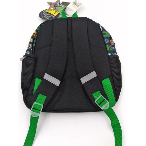 Minecraft Kids' 16" - Black Multi-Pocket School Travel or Camp Backpack NWT - Picture 2 of 6